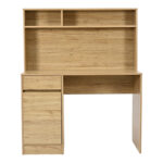 Office desk with shelf Secreta in oak color 110x50x135cm - Слика 4