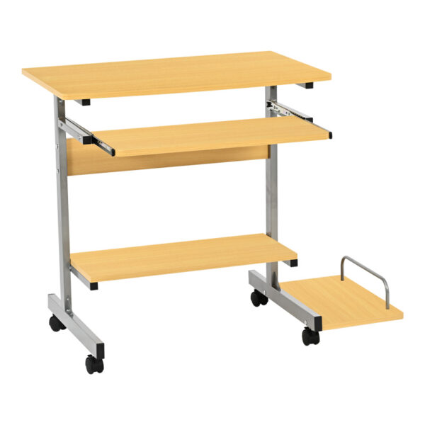 Computer desk Veronce in natural color with metal skeleton 89x47x71cm