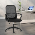 Office chair Zuena in black color - Слика 2
