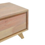 Emira bedside table acacia wood in natural shade 40x40x35cm - Image 6