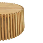 Table with storage space Nesta acacia wood in natural shade Φ70x33cm - Слика 4