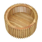 Table with storage space Nesta acacia wood in natural shade Φ70x33cm - Слика 5