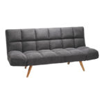 Тросед - кревет со тросед Freddo ткаенина антрацит 181x81x86 см