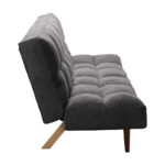 Sofa - bed 3-seater Freddo fabric anthracite 181x81x86cm - Слика 6