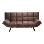 Sofa - bed 3-seater Freddo I velvet brown 181x81x86cm - Слика 5