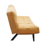 Sofa - bed 3-seater Freddo in yellow velvet  181x81x86cm - Слика 6