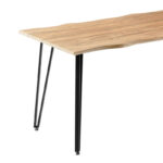 Dining table Ditta-Izzac mocha- sonoma 140x80x76cm - Слика 6