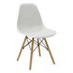 Dining table set of 5 pieces Manka-Julita in white color 110x80x77cm - Image 2