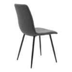 Dining table Natali-Noor set of 3 pcs MDF white-dark grey-natural legs 80x80x76cm - Image 3