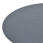 Table Xuson dark grey color top-black metal legs D120x75cm - Image 3