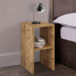 Deseo bedside table in oak shade 30x30x60cm - Слика 2