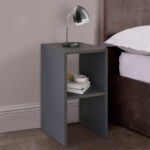 Deseo bedside table in anthracite shade 30x30x60cm - Слика 2