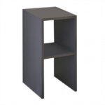 Deseo bedside table in anthracite shade 30x30x60cm
