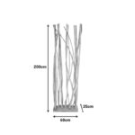 Floor decoration Barbin teak-suar wood in natural color 60x25x200cm - Image 2