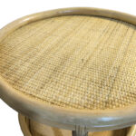 Moody side table pe rattan in natural color D55x51cm - Image 3