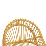 Armchair Tromso pe rattan in natural color and beige pillow 80x85x98cm - Image 5