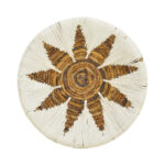 Wall decorative Circy Inart wicker set of 3 pieces in white-beige color - Image 3