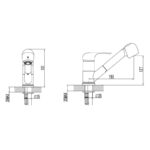 Modo chrome kitchen faucet - Image 2