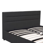 Molito anthracite velvet bed with storage space 150x200cm - Image 4