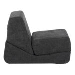 Armchair-Bed Ferderina fabric in dark grey color 66x102x73cm - Слика 5