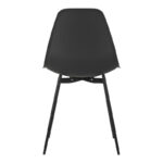 Ballen chair pp black with black metal legs 41.5x53x84.5cm - Image 5