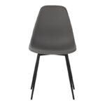 Ballen chair pp anthracite with black metal legs 41.5x53x84.5cm - Слика 4