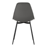 Ballen chair pp anthracite with black metal legs 41.5x53x84.5cm - Слика 5