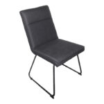 Essential chair black fabric-black metal leg 54x59x89cm