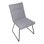 Essential chair grey fabric-black metal leg 54x59x89cm