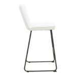 Bar stool Essential beige fabric-black metal leg 53x64.5x107cm - Слика 3