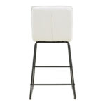 Bar stool Essential beige fabric-black metal leg 53x64.5x107cm - Слика 5