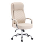 Manager office chair Rianda beige pu 70x6x116-124cm