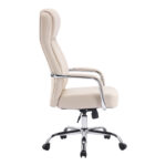 Manager office chair Rianda beige pu 70x6x116-124cm - Image 3