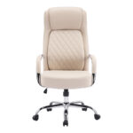 Manager office chair Rianda beige pu 70x6x116-124cm - Image 4