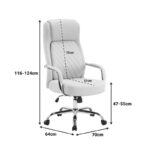Manager office chair Rianda beige pu 70x6x116-124cm - Image 5