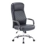 Manager office chair Rianda black pu 70x6x116-124cm