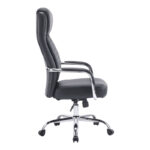Manager office chair Rianda black pu 70x6x116-124cm - Image 3
