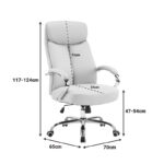 Manager office chair Venza beige pu 70x65x117-124cm - Слика 5
