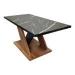Solange coffee table in sonoma with black marble look 110x55x47.5cm - Image 5