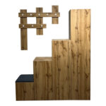Nenich entrance furniture in oak shade 150x37x180cm - Слика 3