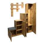 Nenich entrance furniture in oak shade 150x37x180cm - Слика 4