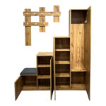 Nenich entrance furniture in oak shade 150x37x180cm - Слика 5