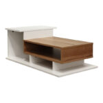 Coffee table Nuvele in white-sonoma shade 90x50x35cm - Image 4