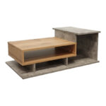 Coffee table Nuvele in grey cement-sonoma shade 90x50x35cm - Слика 2
