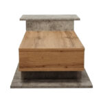 Coffee table Nuvele in grey cement-sonoma shade 90x50x35cm - Слика 5