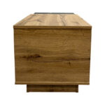 Coffee table Fetix in black marble-sonoma shade 90x45x45cm - Image 5