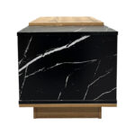 Coffee table Fetix in black marble-sonoma shade 90x45x45cm - Image 6
