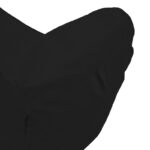 Bean bag lounger Lara Pakoworld waterproof in black color 60x150x40cm - Image 6