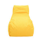 Bean bag lounger Lara Pakoworld waterproof in yellow color 60x150x40cm - Image 4