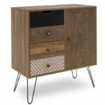 Drawer Boho in walnut color 79,5x39,5x86cm